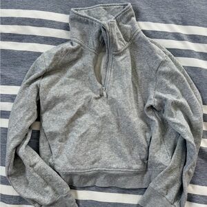 All in Motion Gray Kids' Quarter-Zip Sweatshirt
